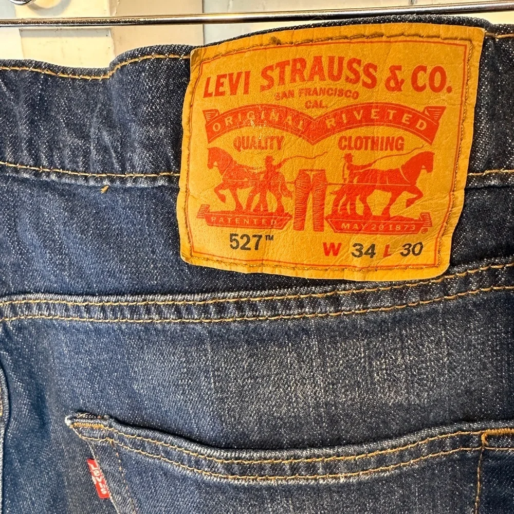 Levi Strauss 527 Slim Bootcut Men’s Jeans Dark Wash W34 L30